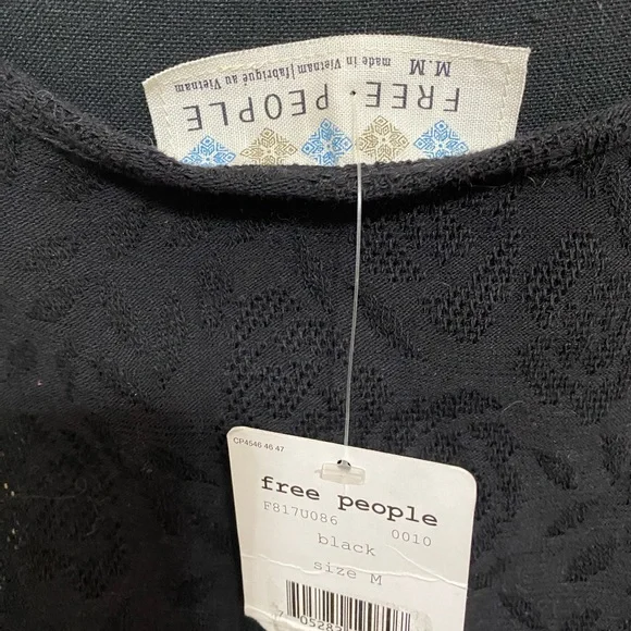 Free People Black Lace Top - Picture 5 of 7